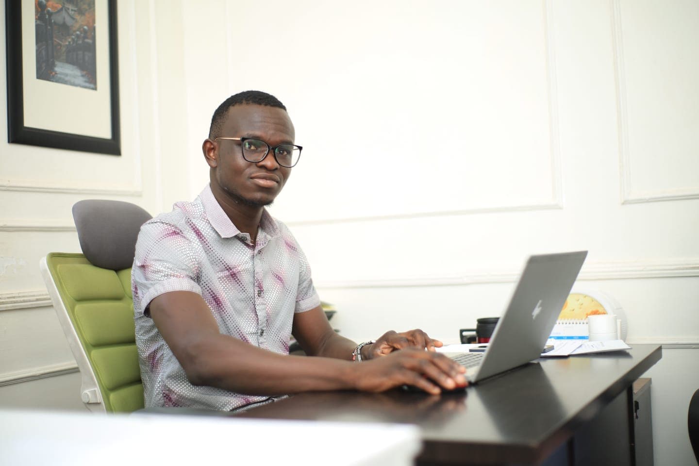 SkyEase Managing Director at the Nairobi office